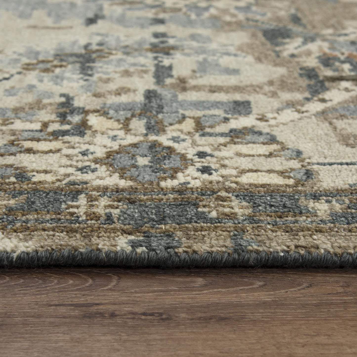 Ashton ATN917 Beige Hand Knotted Rug - Rizzy
