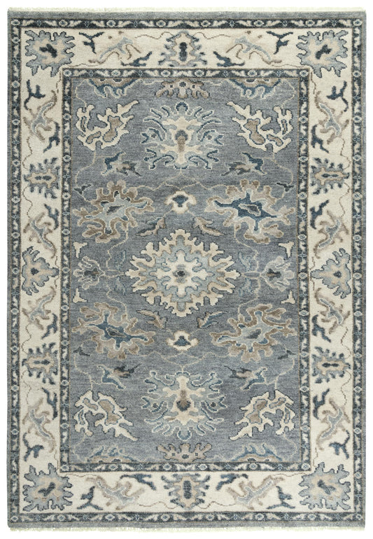 Ashton ATN918 Gray Hand Knotted Rug - Rizzy