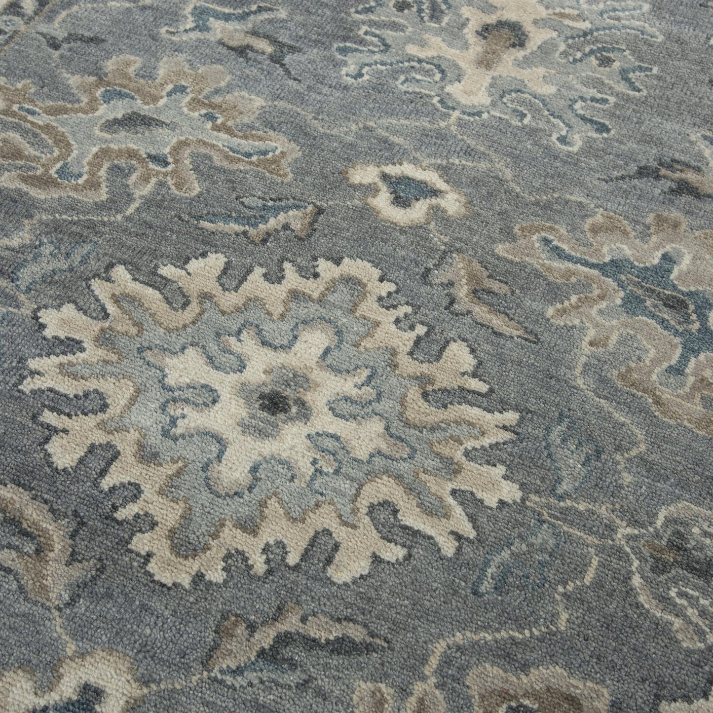 Ashton ATN918 Gray Hand Knotted Rug - Rizzy