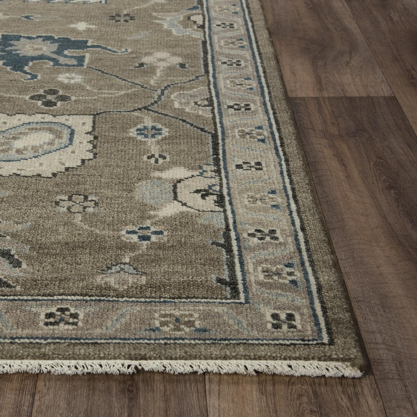 Ashton ATN919 Brown Hand Knotted Rug - Rizzy