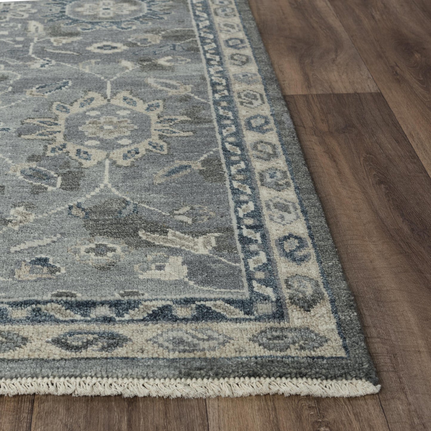 Ashton ATN921 Gray Hand Knotted Rug - Rizzy