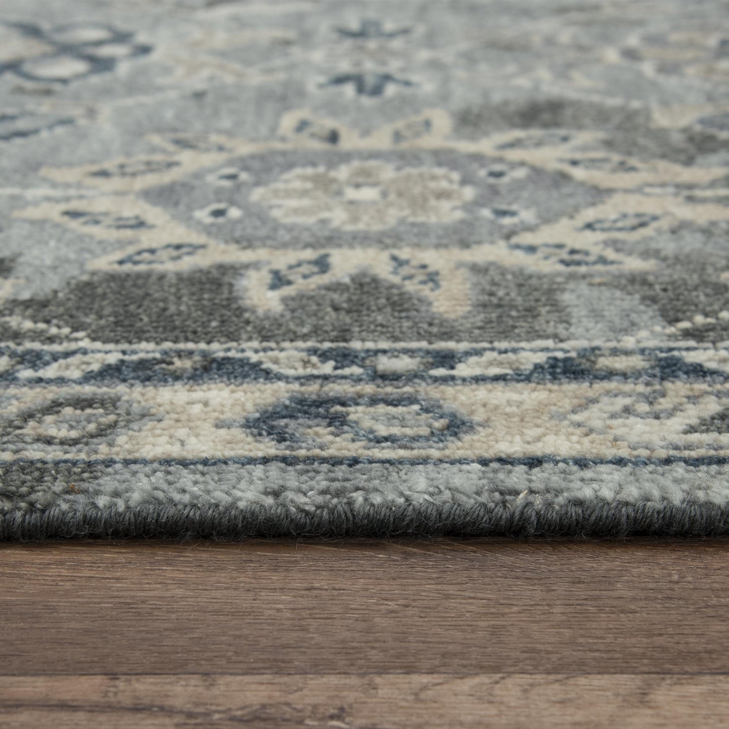 Ashton ATN921 Gray Hand Knotted Rug - Rizzy
