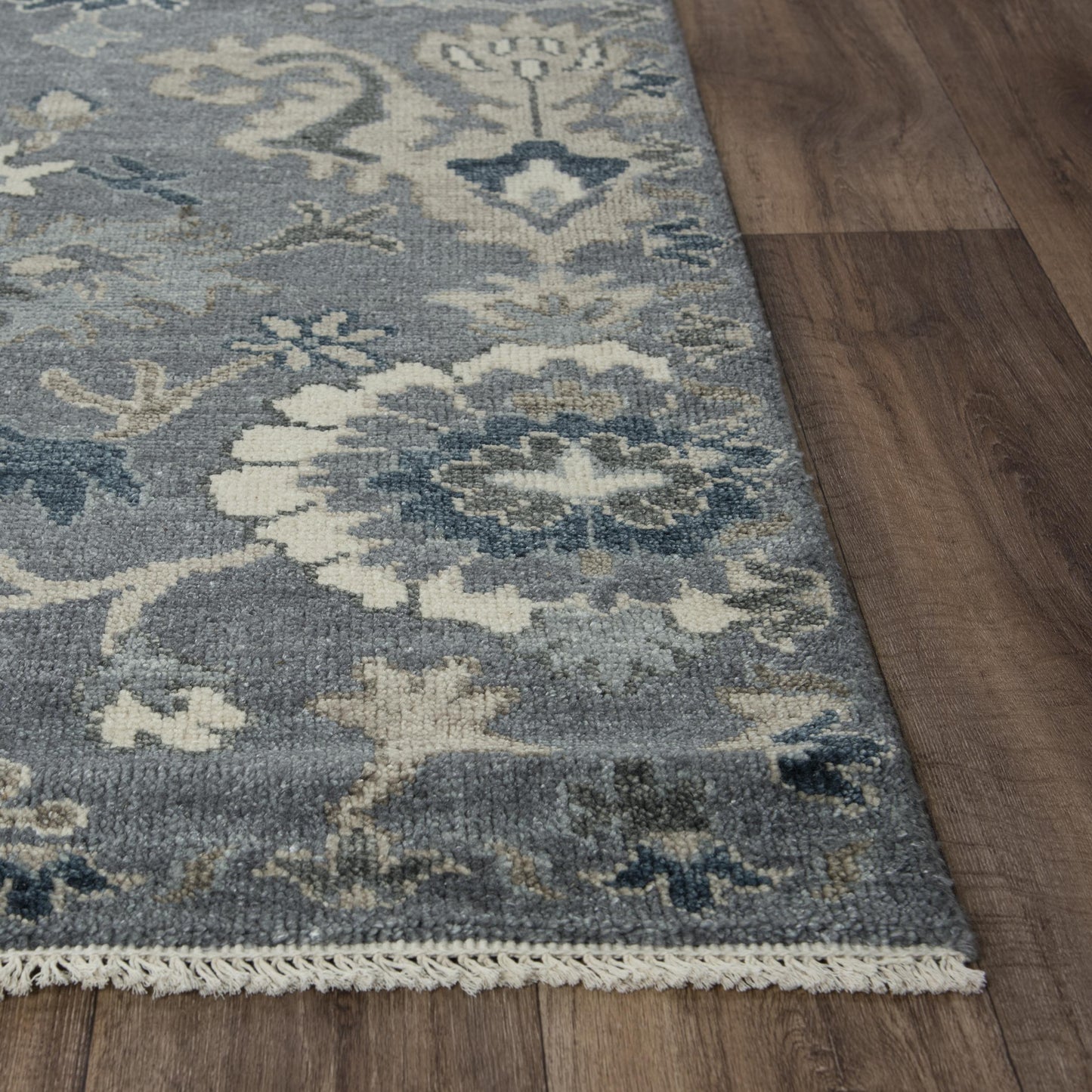 Ashton ATN922 Gray Hand Knotted Rug - Rizzy