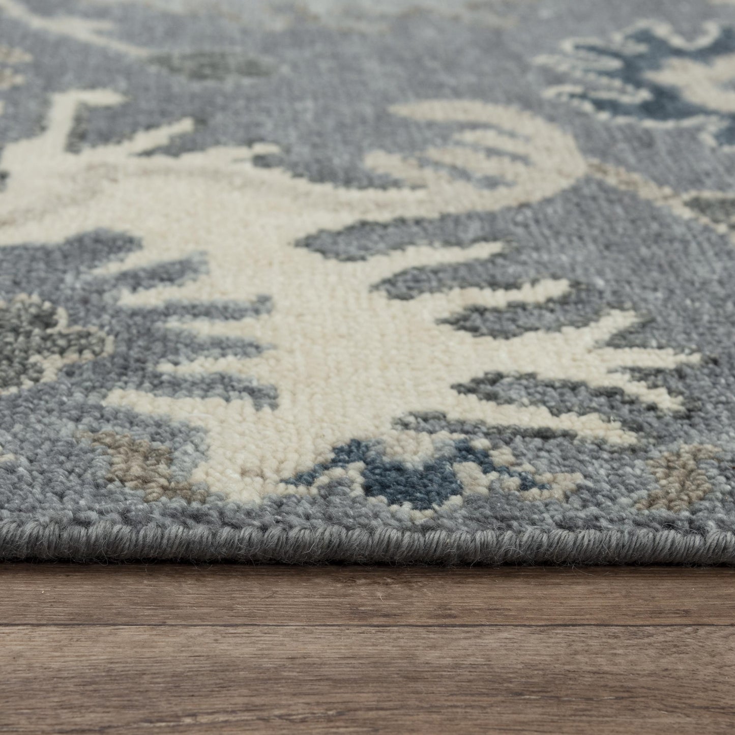 Ashton ATN922 Gray Hand Knotted Rug - Rizzy