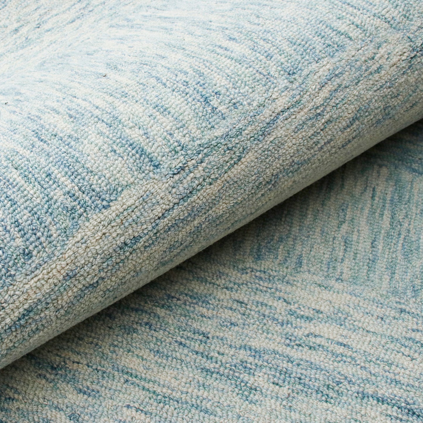 Aurora-82382 Modern Hand-Tufted Blue Cotton Indoor Area Rug - LR Home