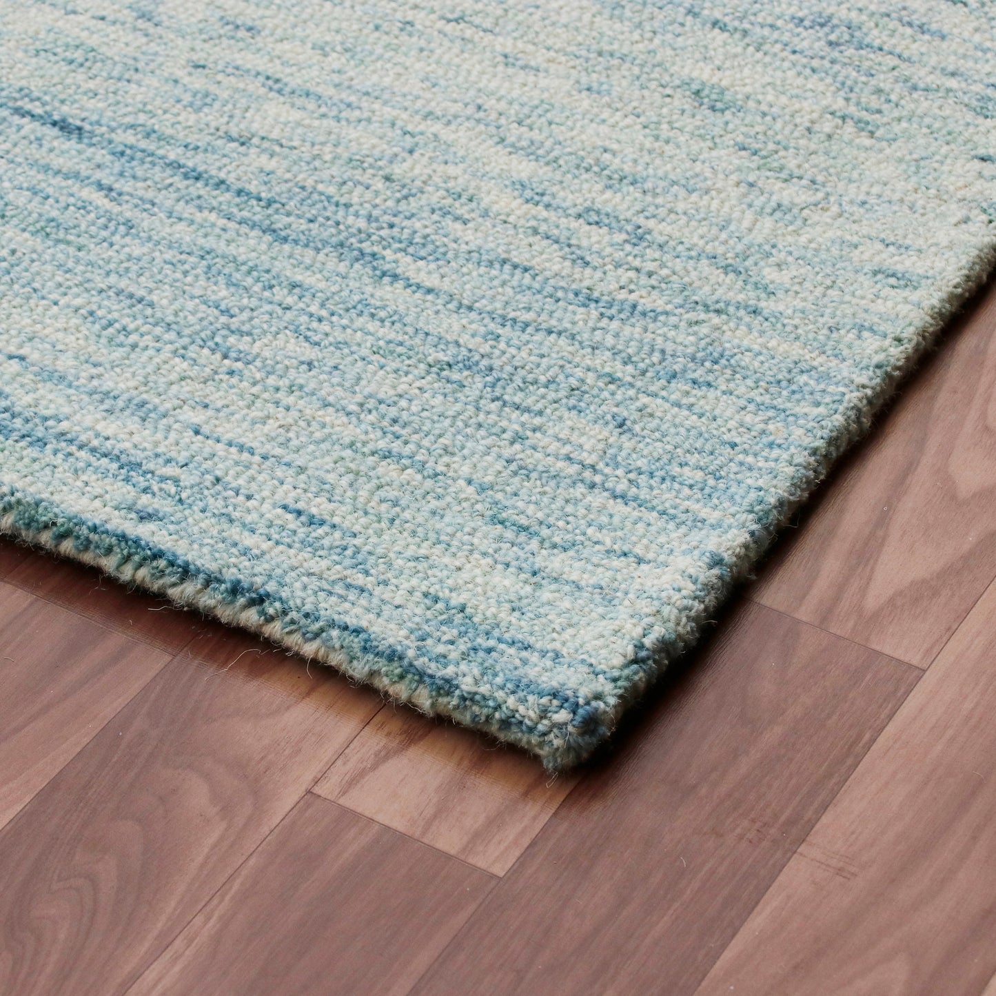 Aurora-82382 Modern Hand-Tufted Blue Cotton Indoor Area Rug - LR Home