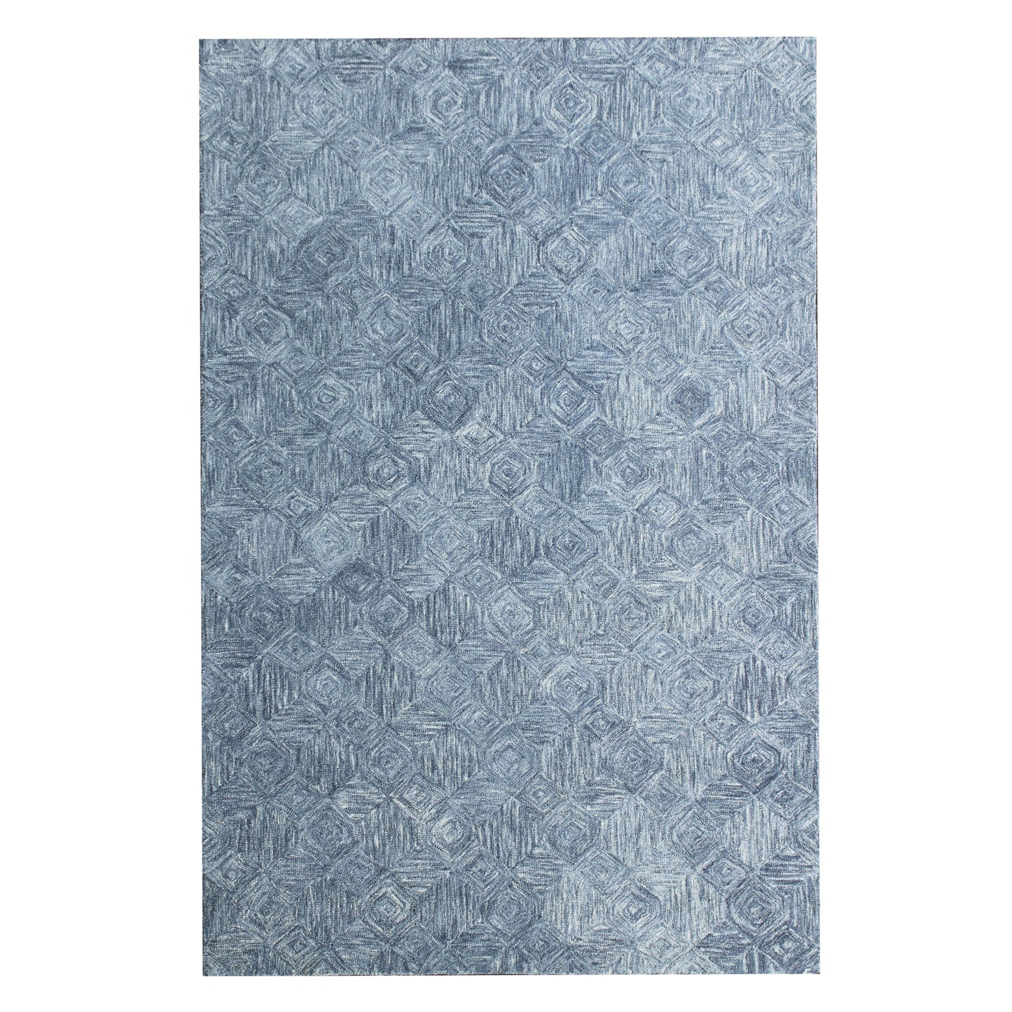 Aurora-82383 Modern Hand-Tufted Blue Cotton Indoor Area Rug - LR Home