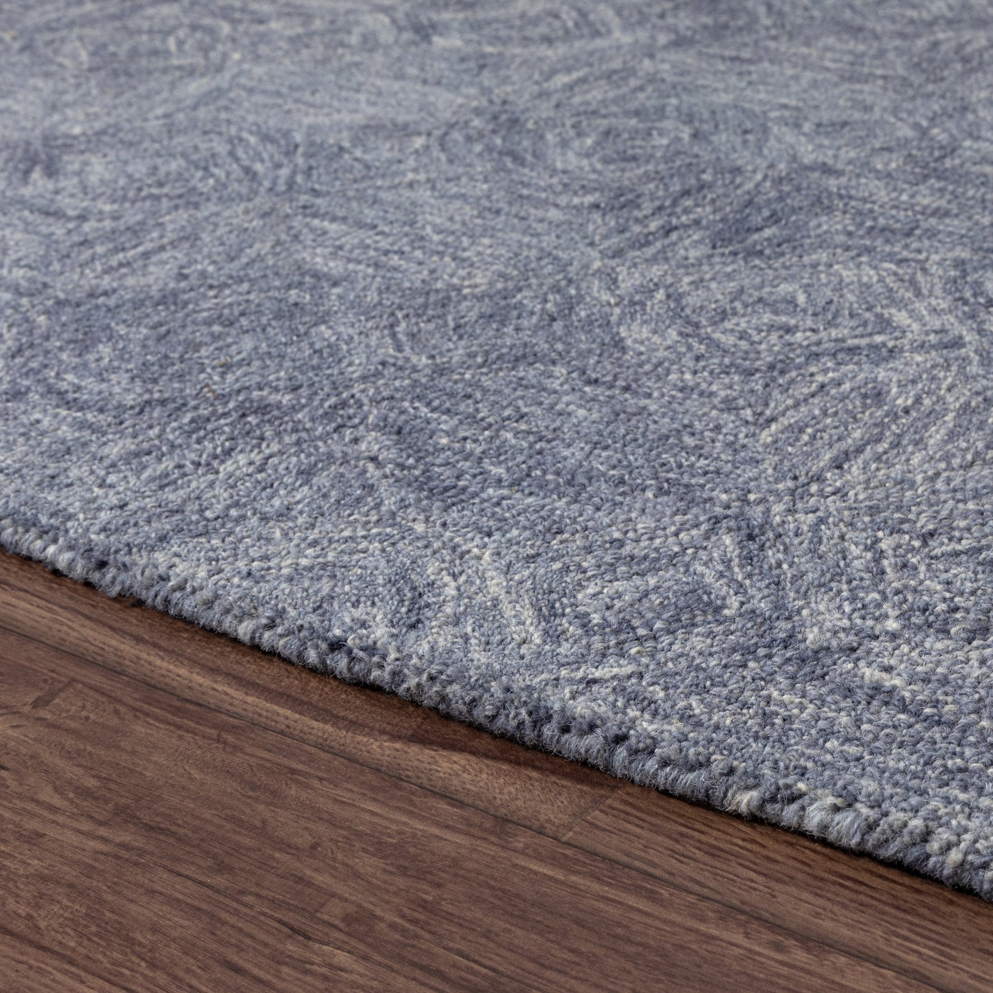 Aurora-82383 Modern Hand-Tufted Blue Cotton Indoor Area Rug - LR Home
