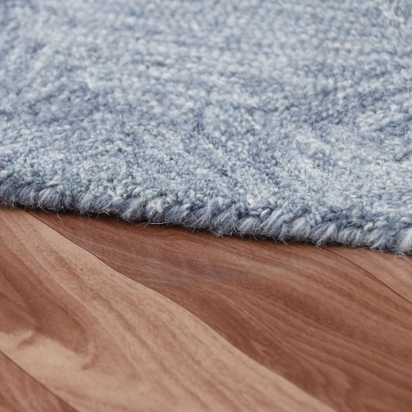 Aurora-82383 Modern Hand-Tufted Blue Cotton Indoor Area Rug - LR Home