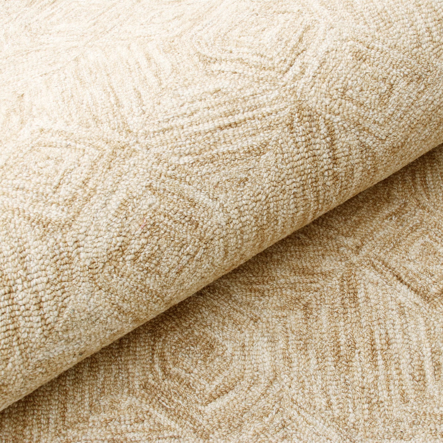 Aurora-82384 Modern Hand-Tufted Beige Cotton Indoor Area Rug - LR Home