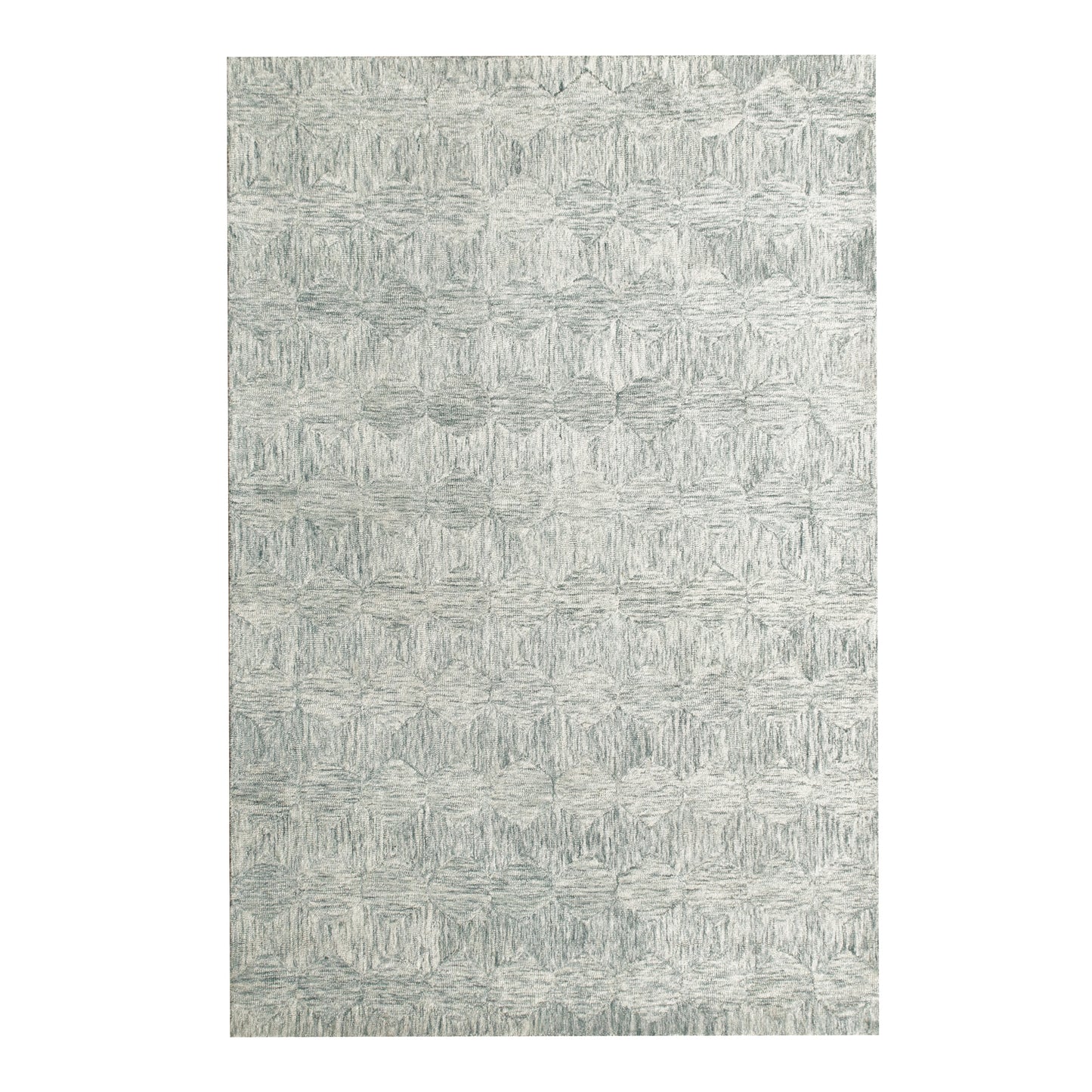 Aurora-82385 Modern Hand-Tufted Silver Cotton Indoor Area Rug - LR Home