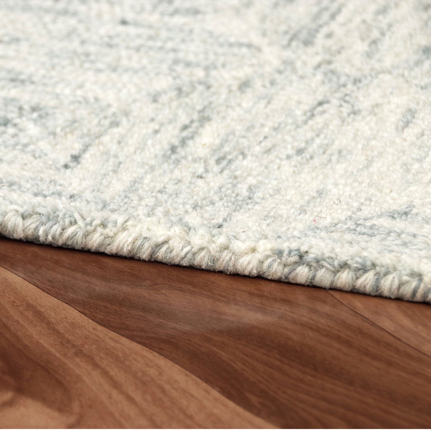 Aurora-82385 Modern Hand-Tufted Silver Cotton Indoor Area Rug - LR Home