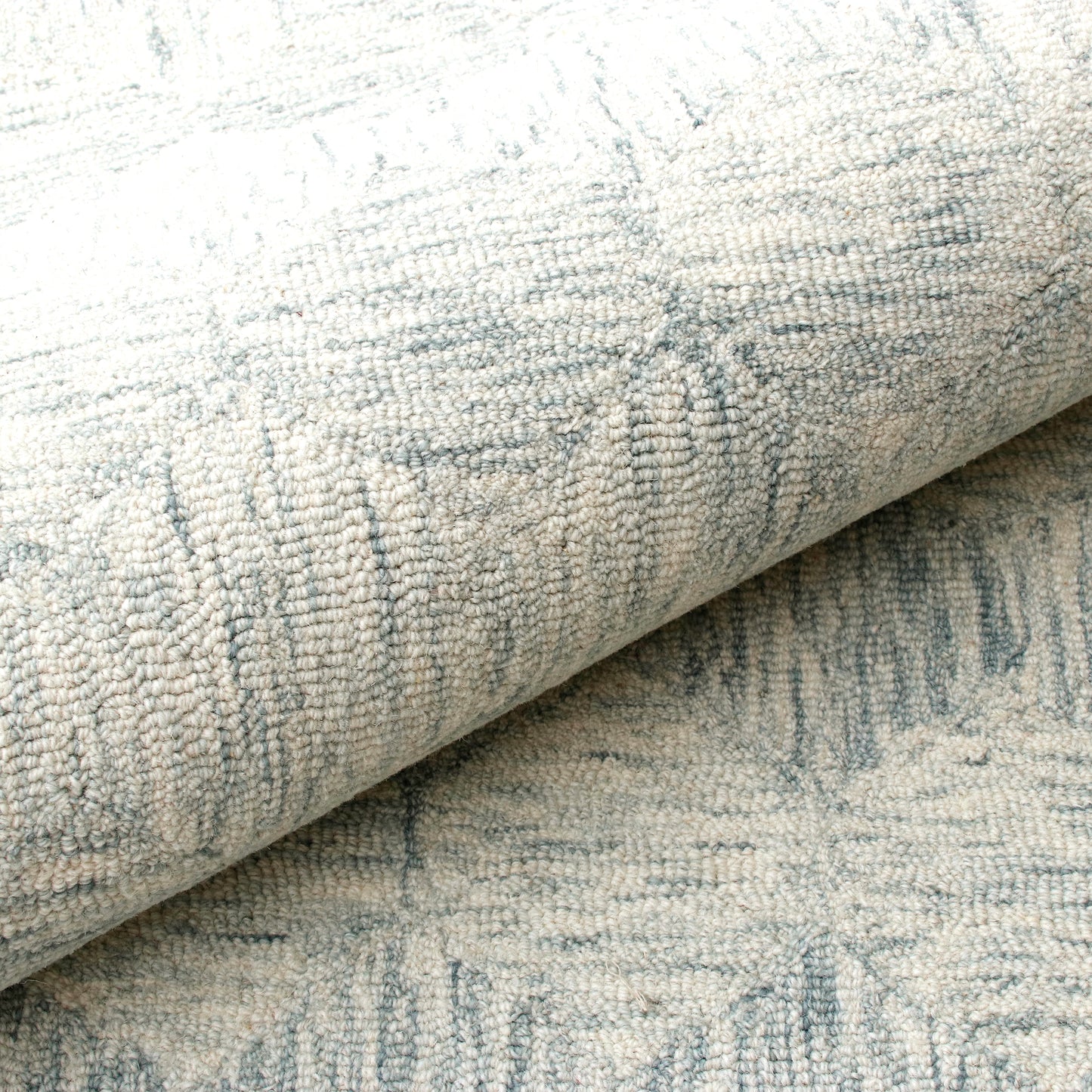 Aurora-82385 Modern Hand-Tufted Silver Cotton Indoor Area Rug - LR Home
