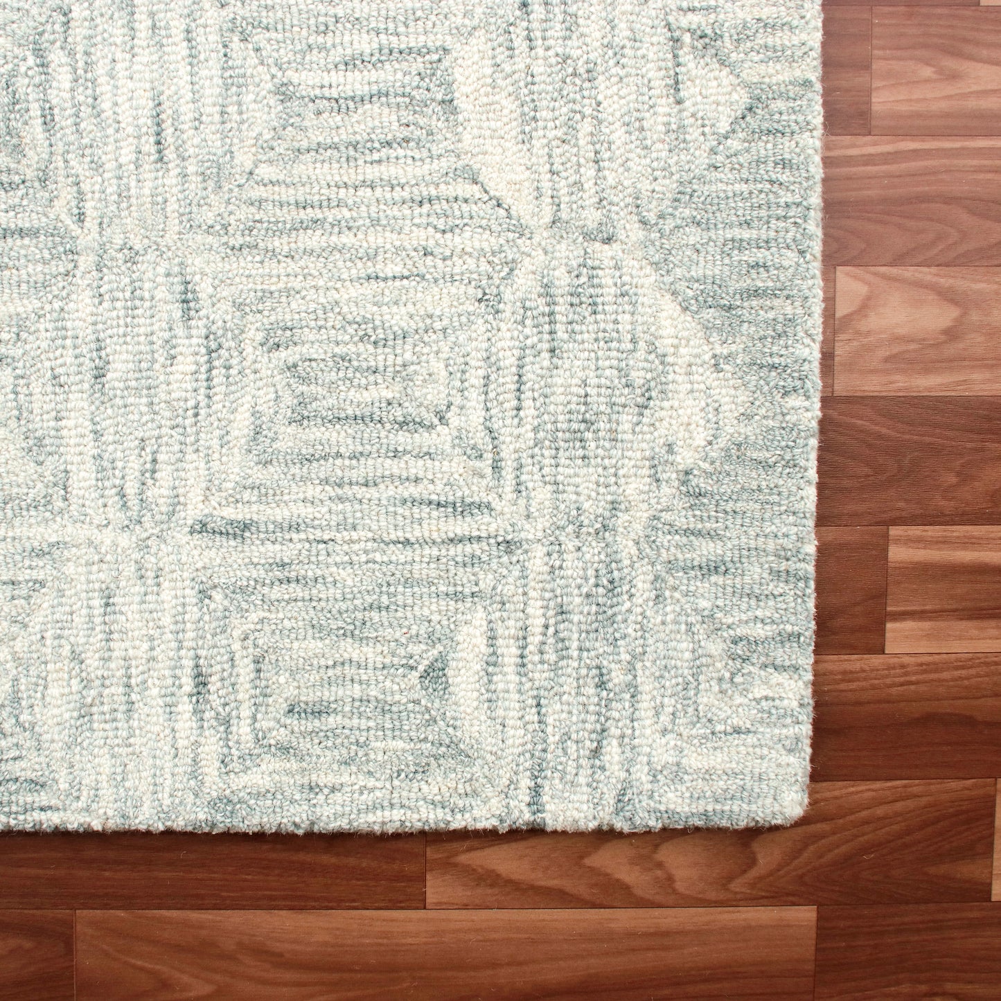 Aurora-82385 Modern Hand-Tufted Silver Cotton Indoor Area Rug - LR Home