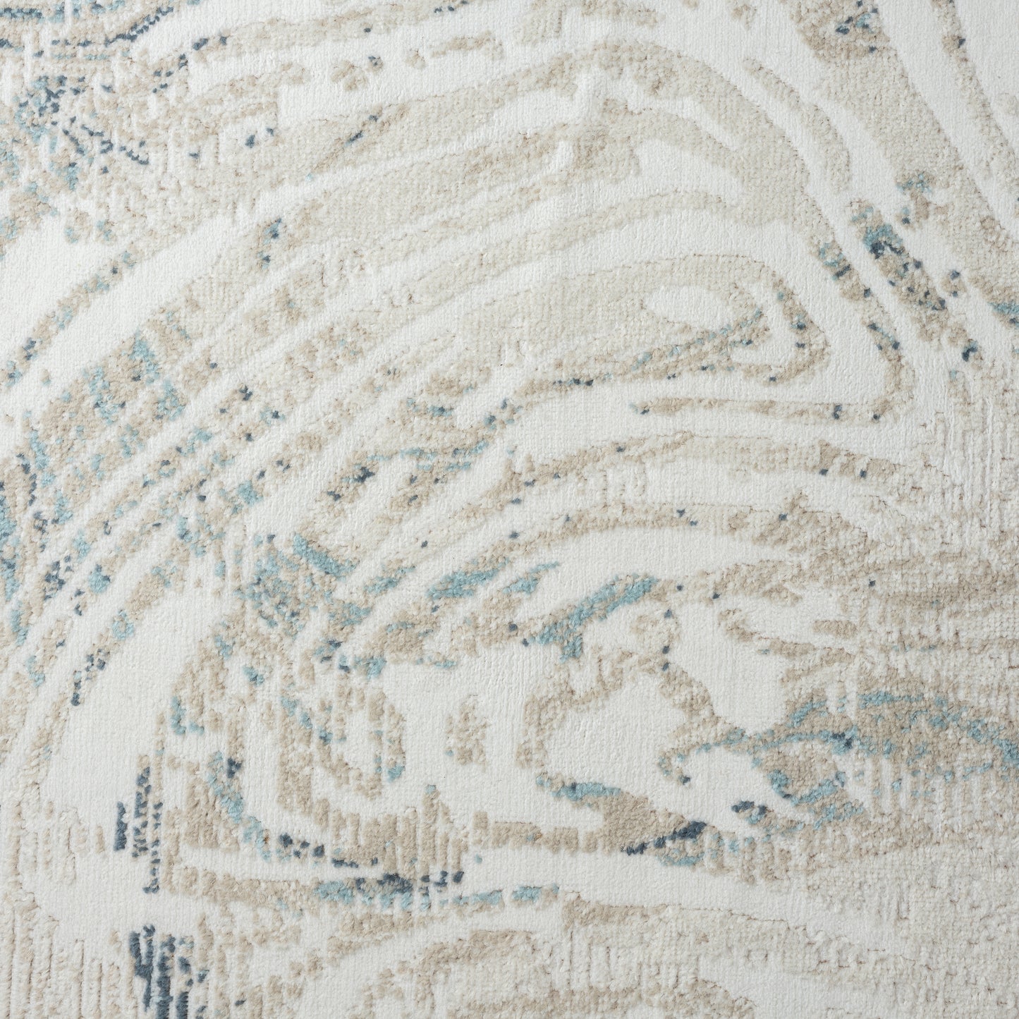 Avalon-82433 Contemporary Power-Loomed Gray/Blue Jute Indoor Area Rug - LR Home