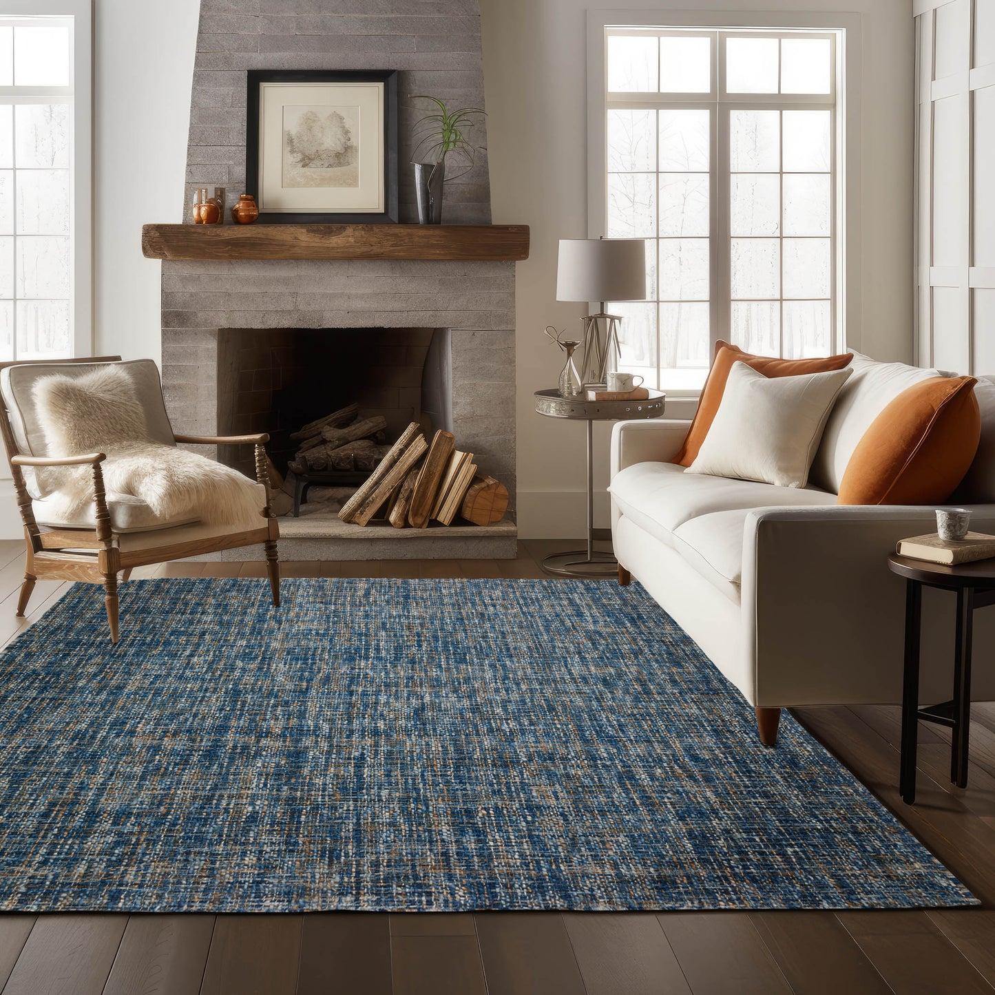 Hand Loomed Abruzzo AZ1 Blue - Dalyn Rugs