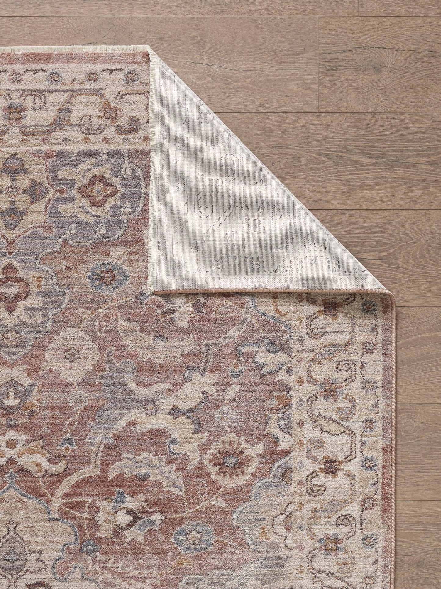 Adele 8808 Blush Serafina Machine Woven Performance Area Rug - KAS
