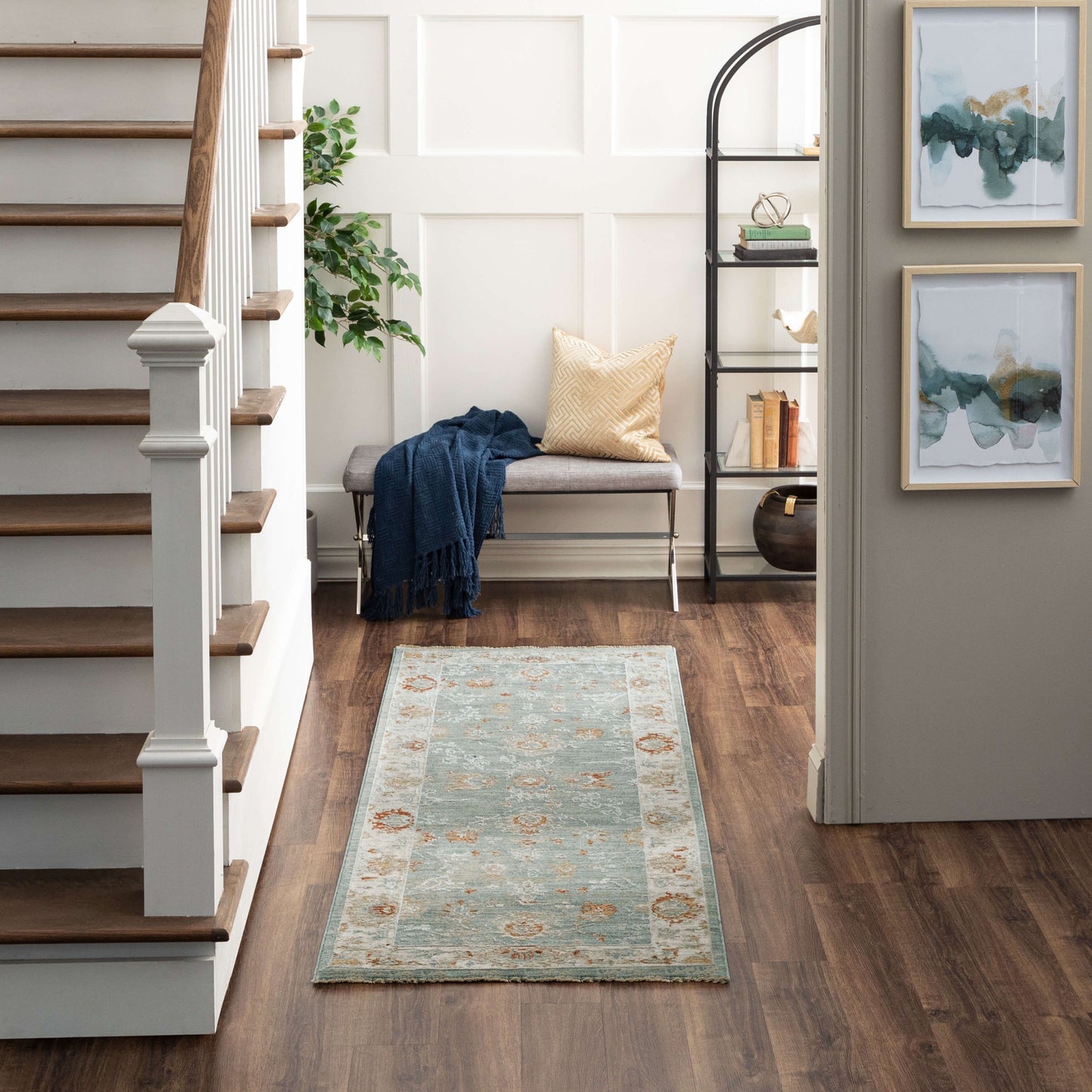 Amasya Blue Area Rug - Karastan