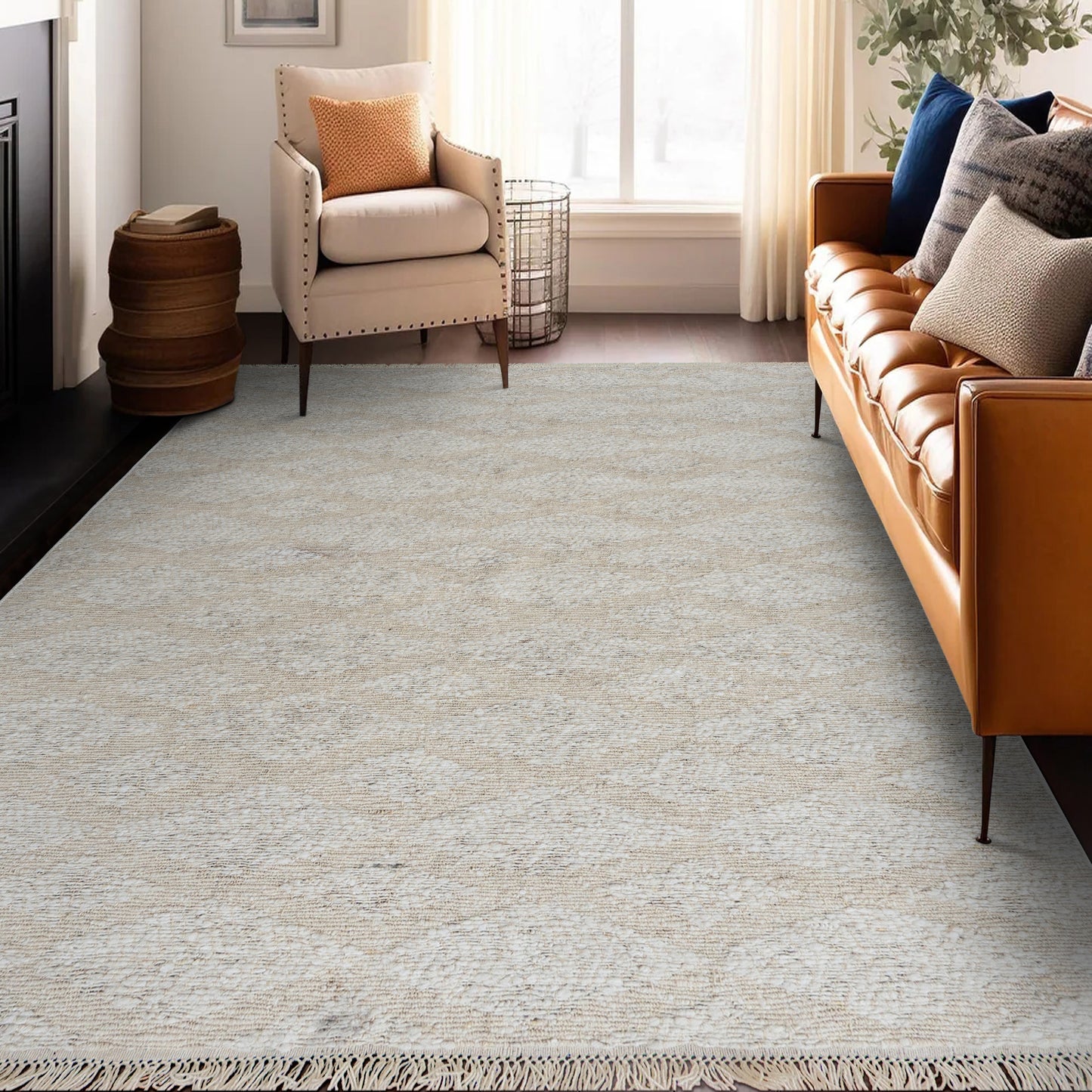 Aspen 3221 Sand Silverhorne HandknottedArea Rug - KAS