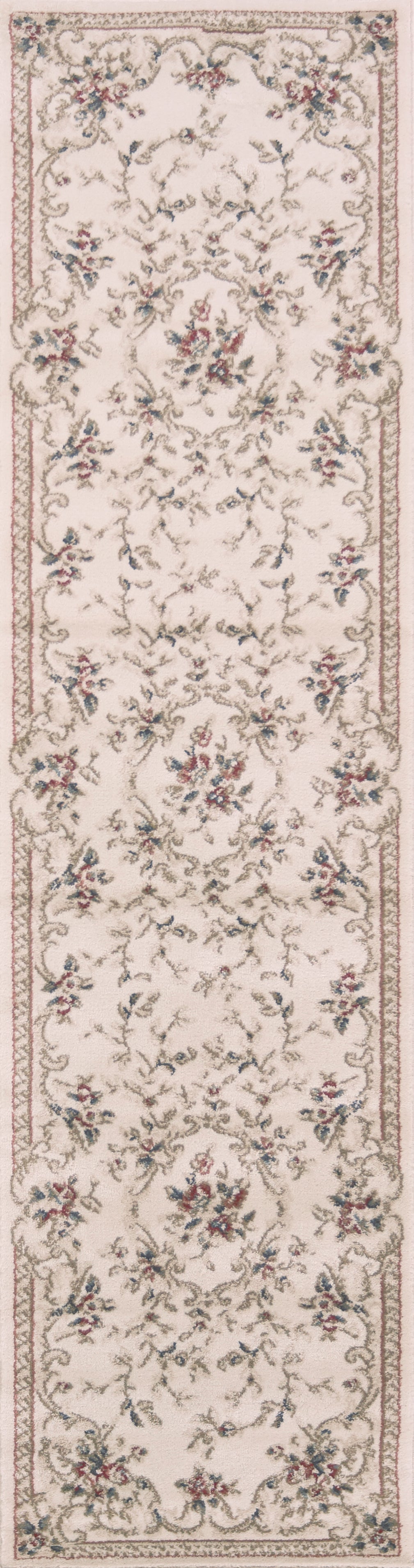 Avalon 5606 Ivory Aubusson Machine Woven Performance Area Rug - KAS