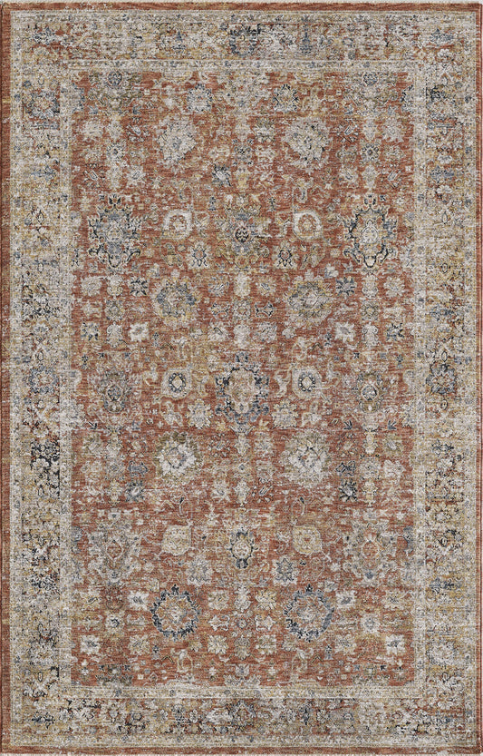 Avani 8405 Spice Marrakesh Machine Woven Performance Area Rug - KAS