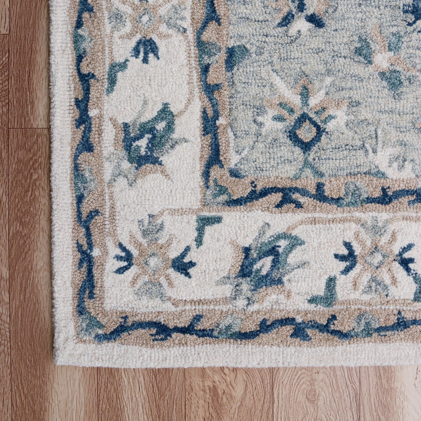 Babylon-81787 Farmhouse Hand-Tufted Gray Cotton Indoor Area Rug - LR Home