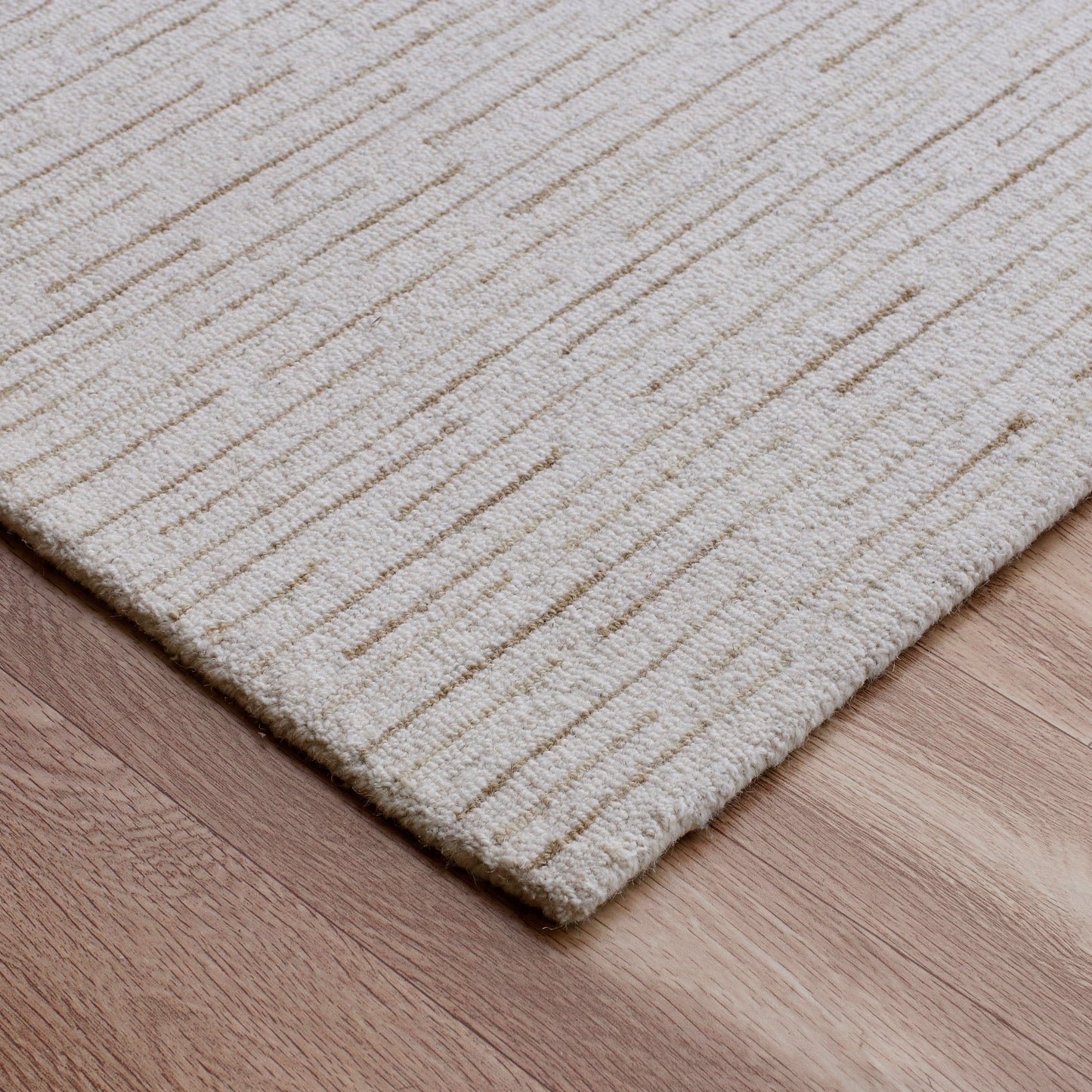 Babylon-81788 Transitional Hand-Tufted Ivory/Beige Cotton Indoor Area Rug - LR Home