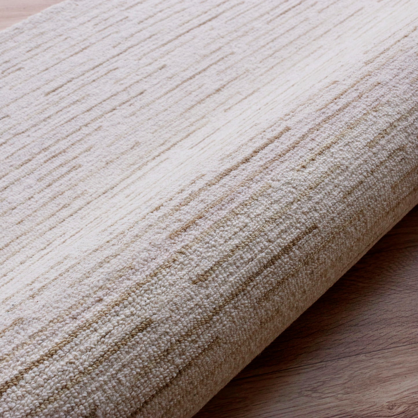 Babylon-81788 Transitional Hand-Tufted Ivory/Beige Cotton Indoor Area Rug - LR Home