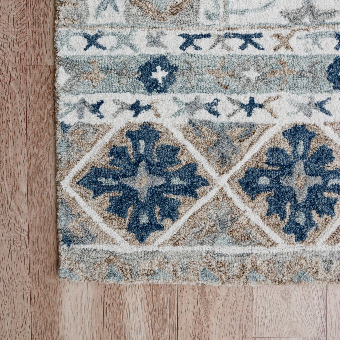 Babylon-81791 Farmhouse Hand-Tufted Ivory Cotton Indoor Area Rug - LR Home