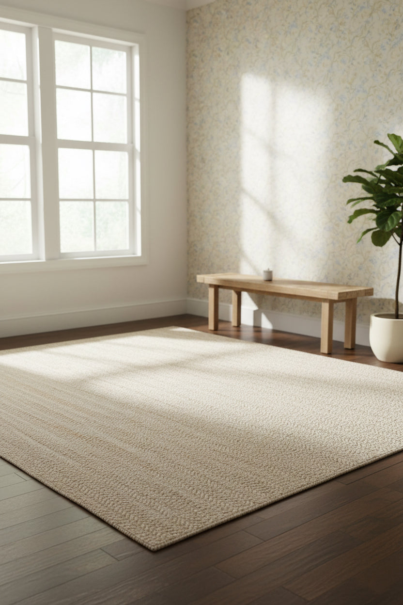 Batique BAT685 Ivory Hand-Woven Rug - Rizzy
