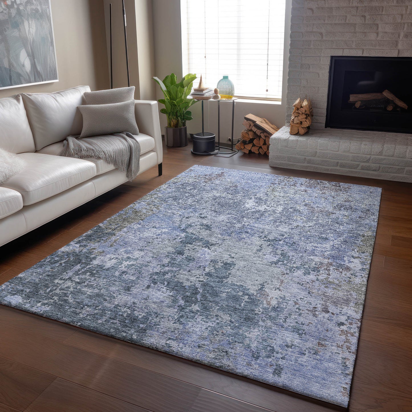 Machine Made Bresca BC6 Blue - Dalyn Rugs