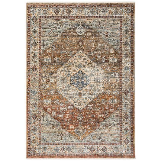 Machine Made Bergama BE1 Paprika - Dalyn Rugs