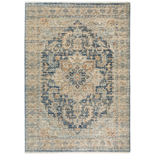 Machine Made Bergama BE3 Navy - Dalyn Rugs
