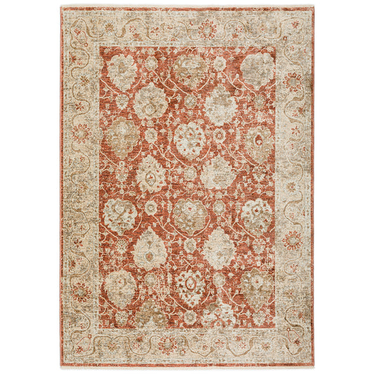 Machine Made Bergama BE6 Paprika - Dalyn Rugs