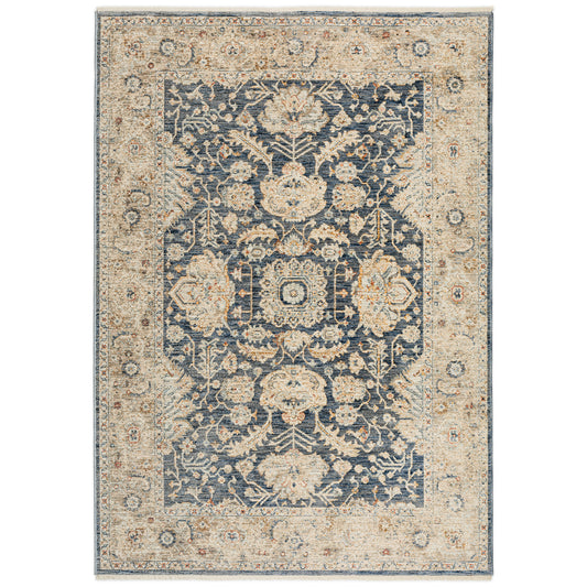 Machine Made Bergama BE8 Navy - Dalyn Rugs