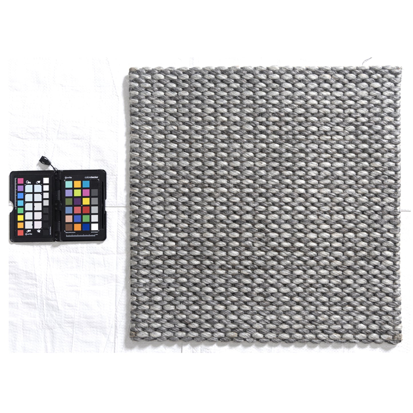 Bergen-03435 Transitional Hand-Woven Silver Cotton Indoor Area Rug - LR Home