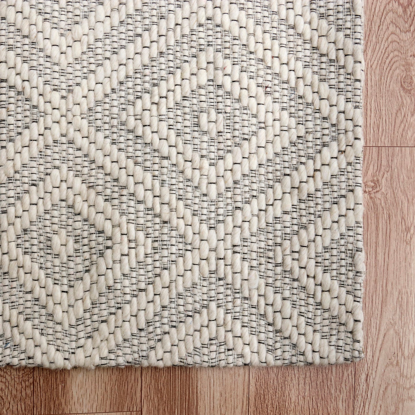 Bergen-03438 Transitional Hand-Woven Ivory Cotton Indoor Area Rug - LR Home