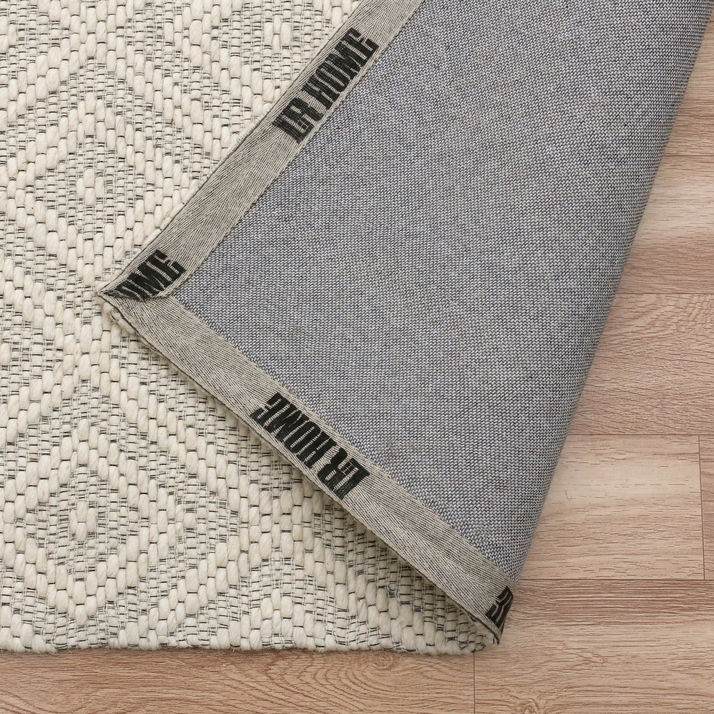 Bergen-03438 Transitional Hand-Woven Ivory Cotton Indoor Area Rug - LR Home