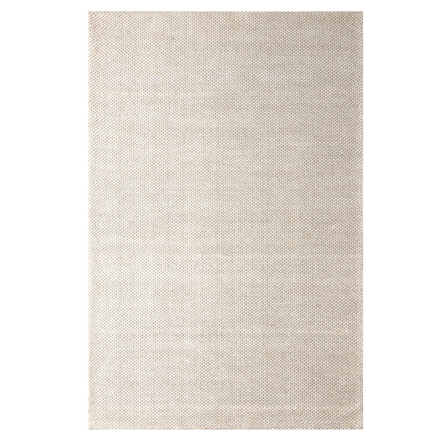 Bergen-03440 Transitional Hand-Woven Beige Cotton Indoor Area Rug - LR Home
