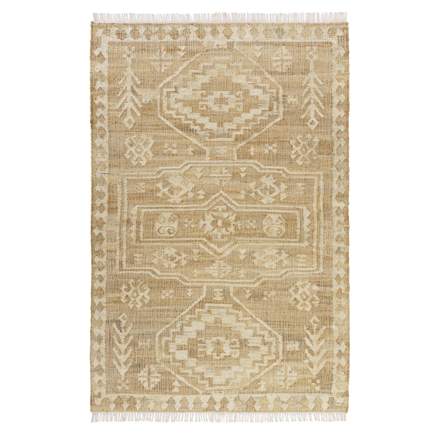 Birch-82485 Traditional Hand-Woven Natural/Ivory Cotton Indoor Area Rug - LR Home