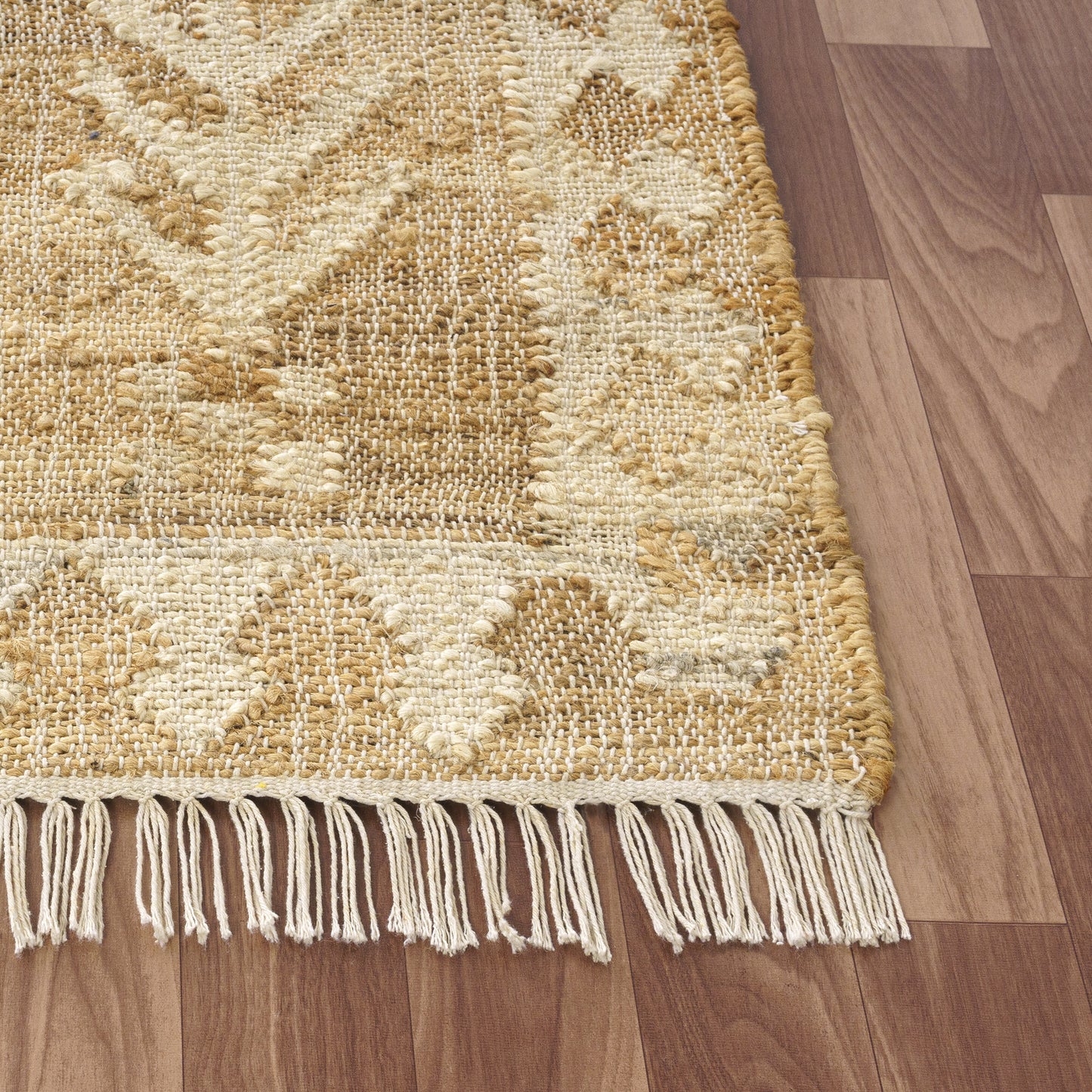 Birch-82485 Traditional Hand-Woven Natural/Ivory Cotton Indoor Area Rug - LR Home