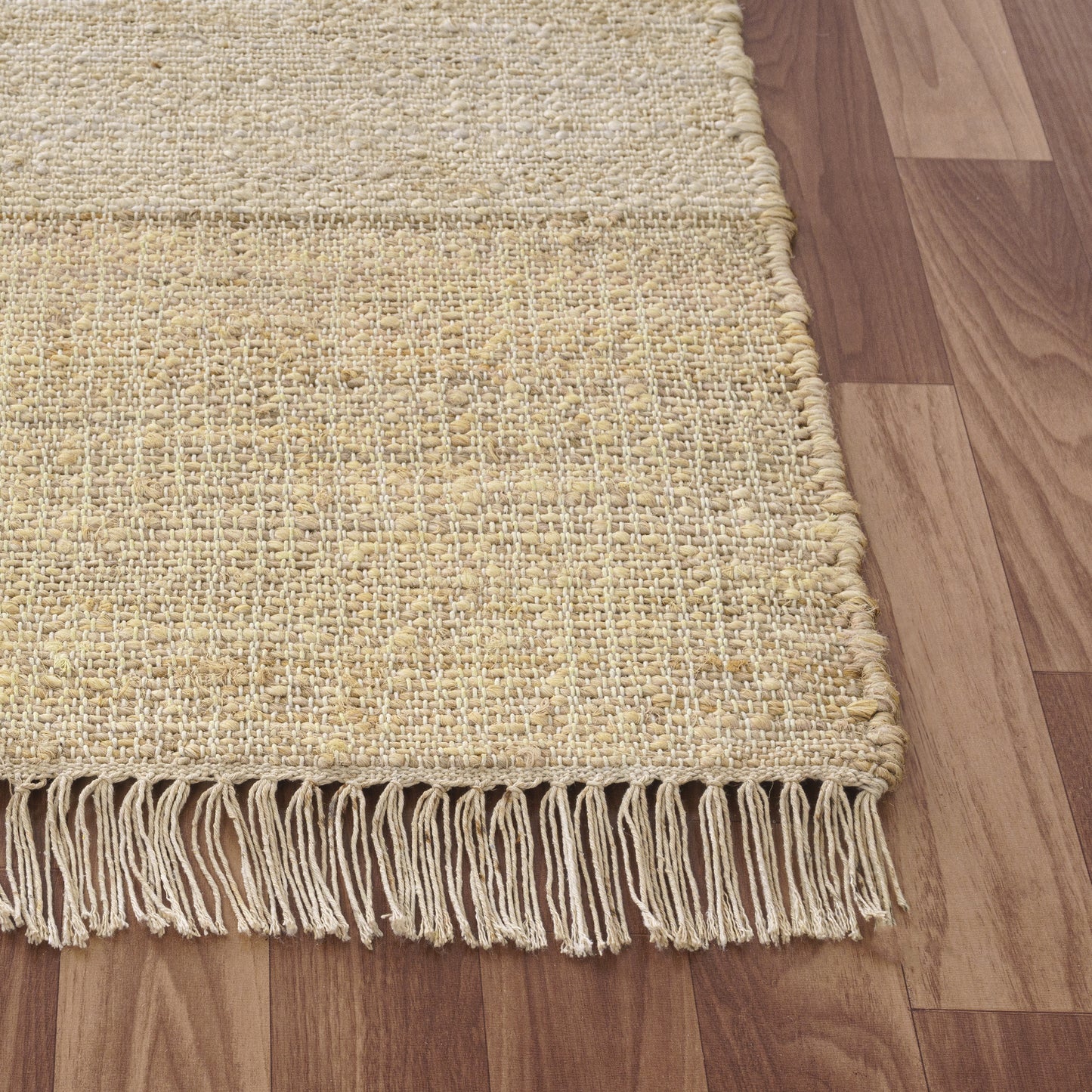 Birch-82487 Contemporary Hand-Woven Natural/Ivory Cotton Indoor Area Rug - LR Home