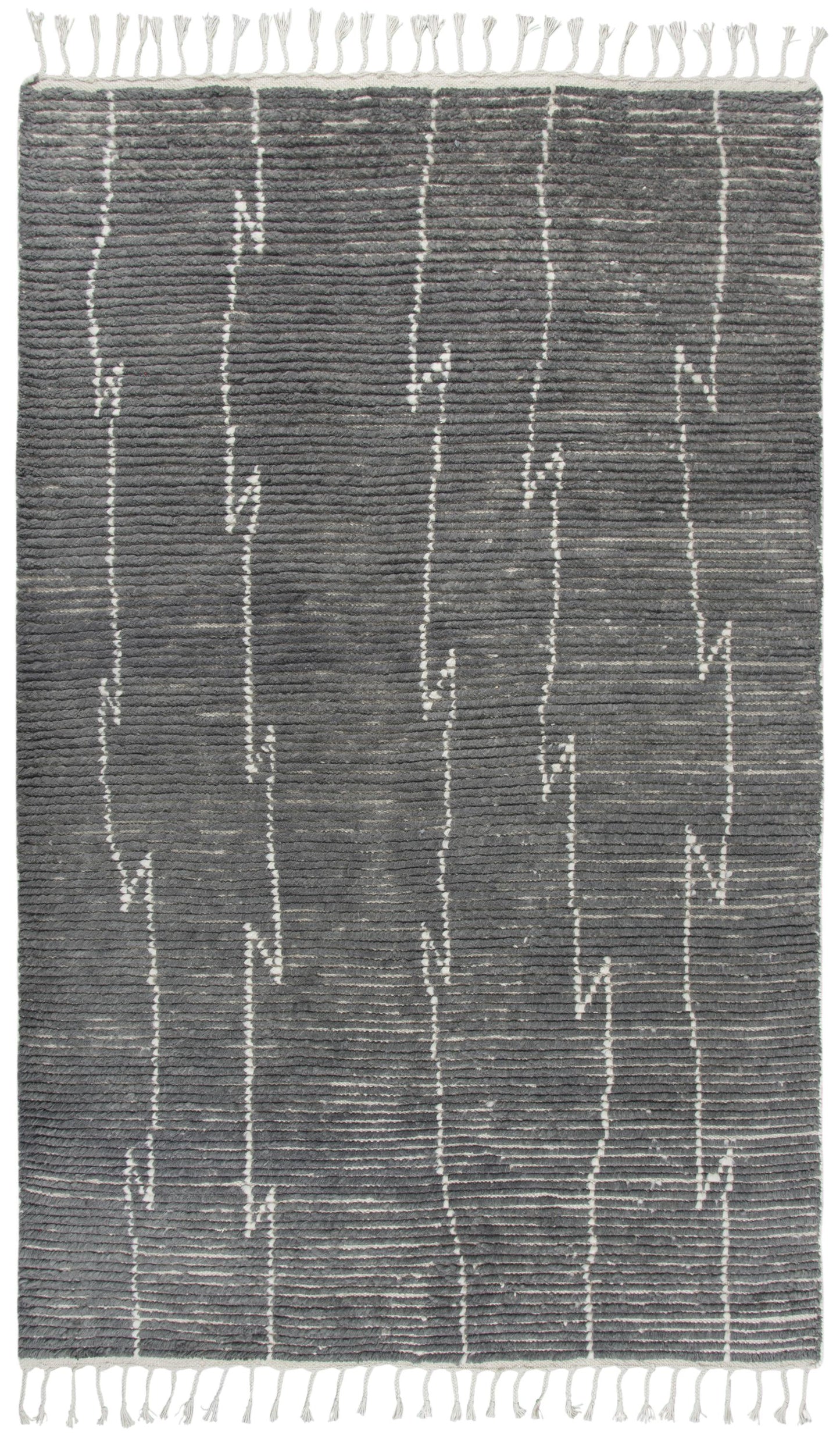 Berkley BK992A Gray Hand-Knotted Rug - Rizzy
