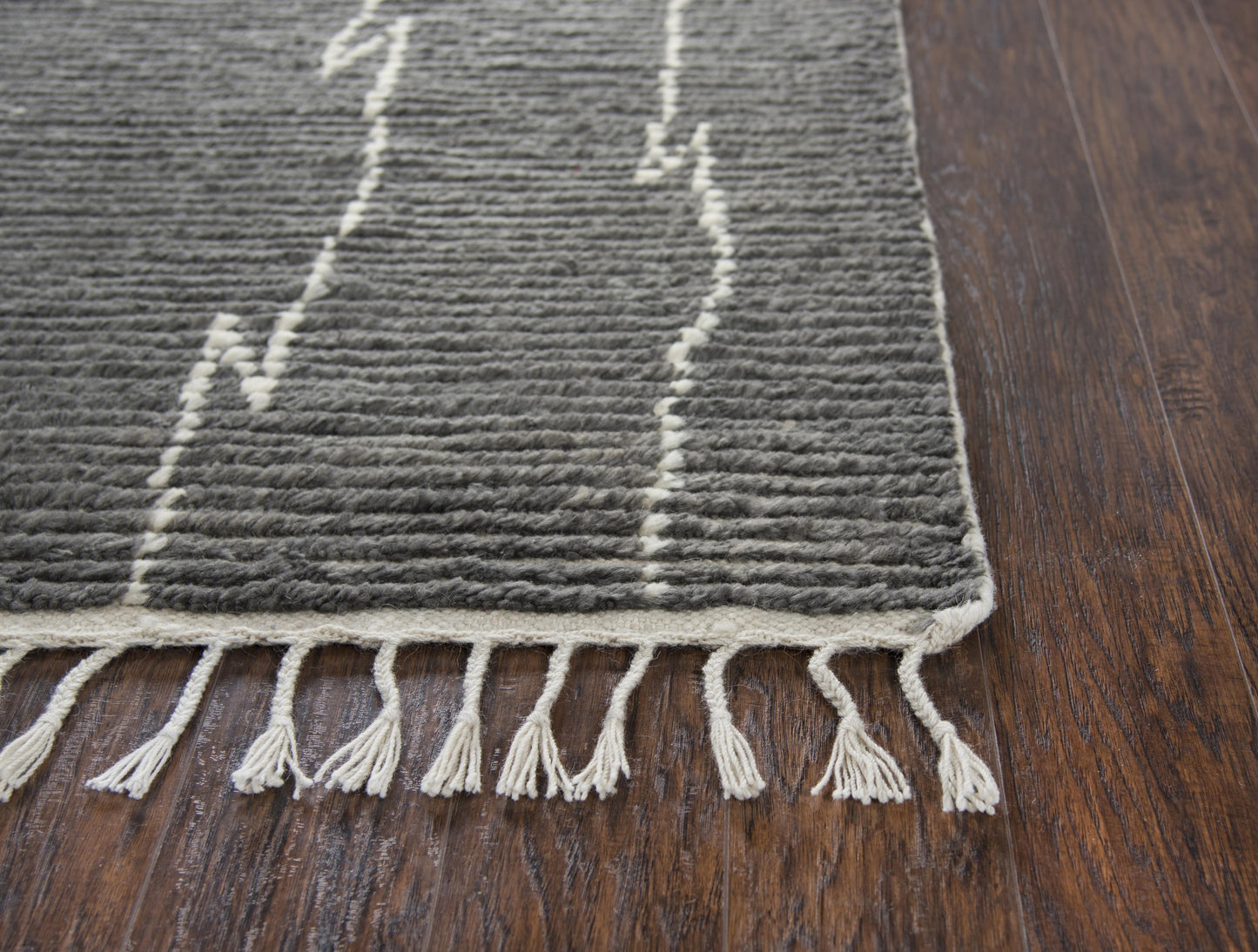 Berkley BK992A Gray Hand-Knotted Rug - Rizzy