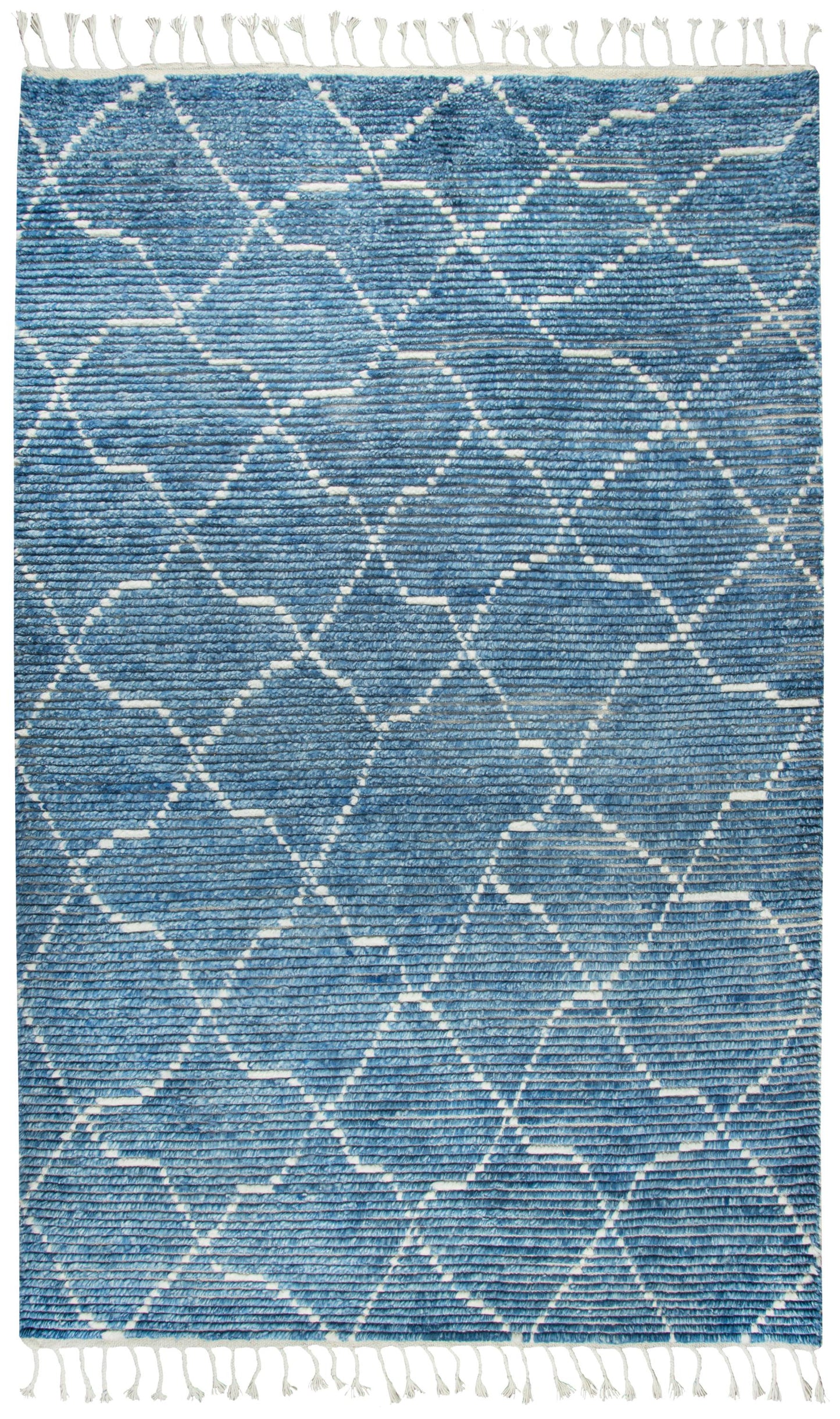 Berkley BK993A Blue Hand-Knotted Rug - Rizzy