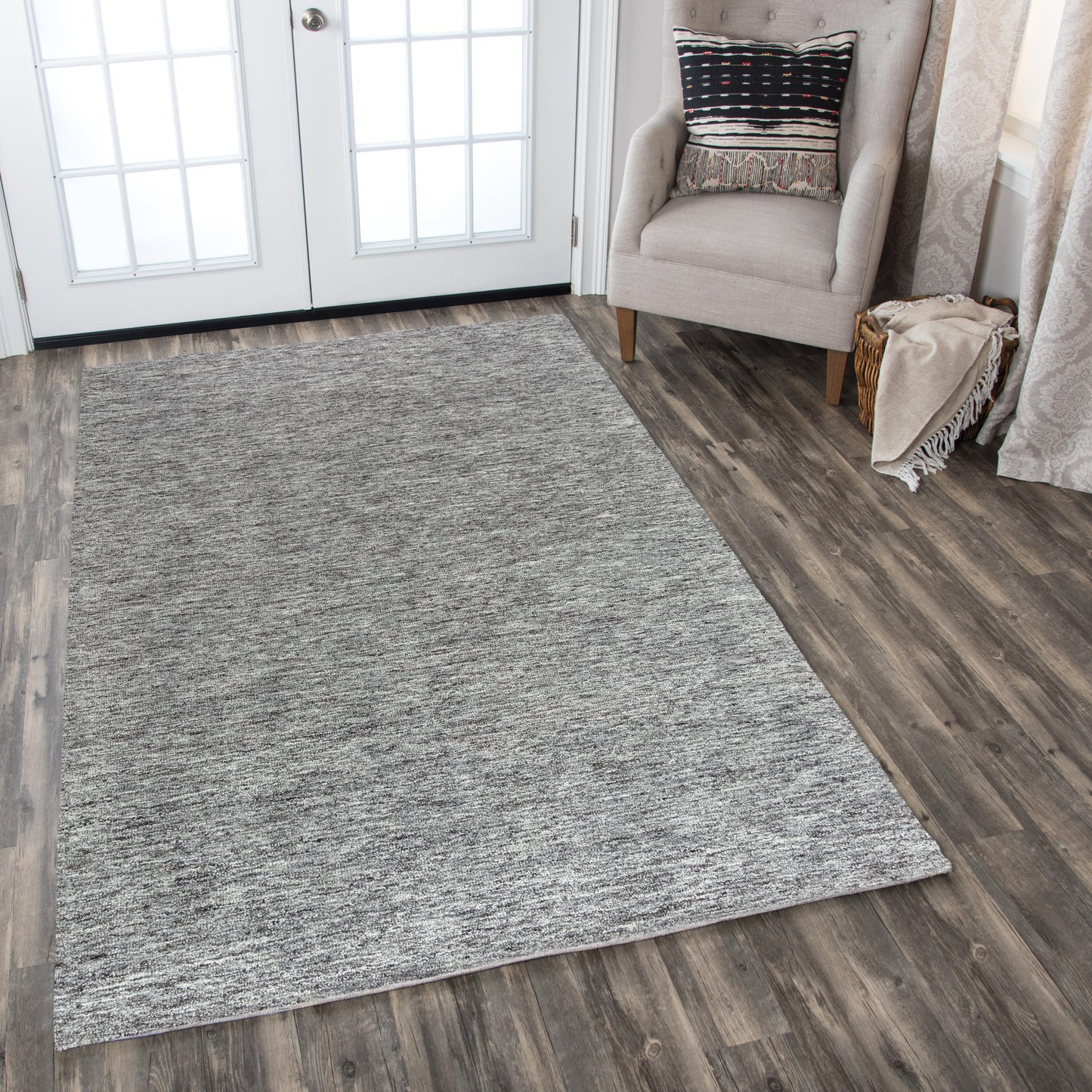 Becker BKR102 Gray Hand-Tufted Rug - Rizzy