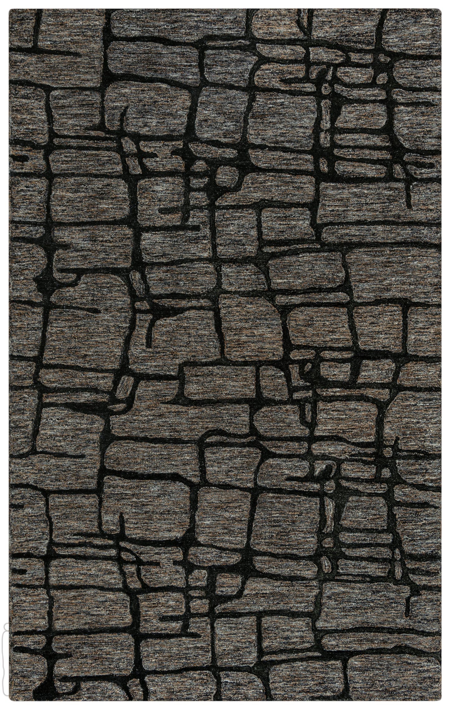 Becker BKR103 Charcoal Hand-Tufted Rug - Rizzy