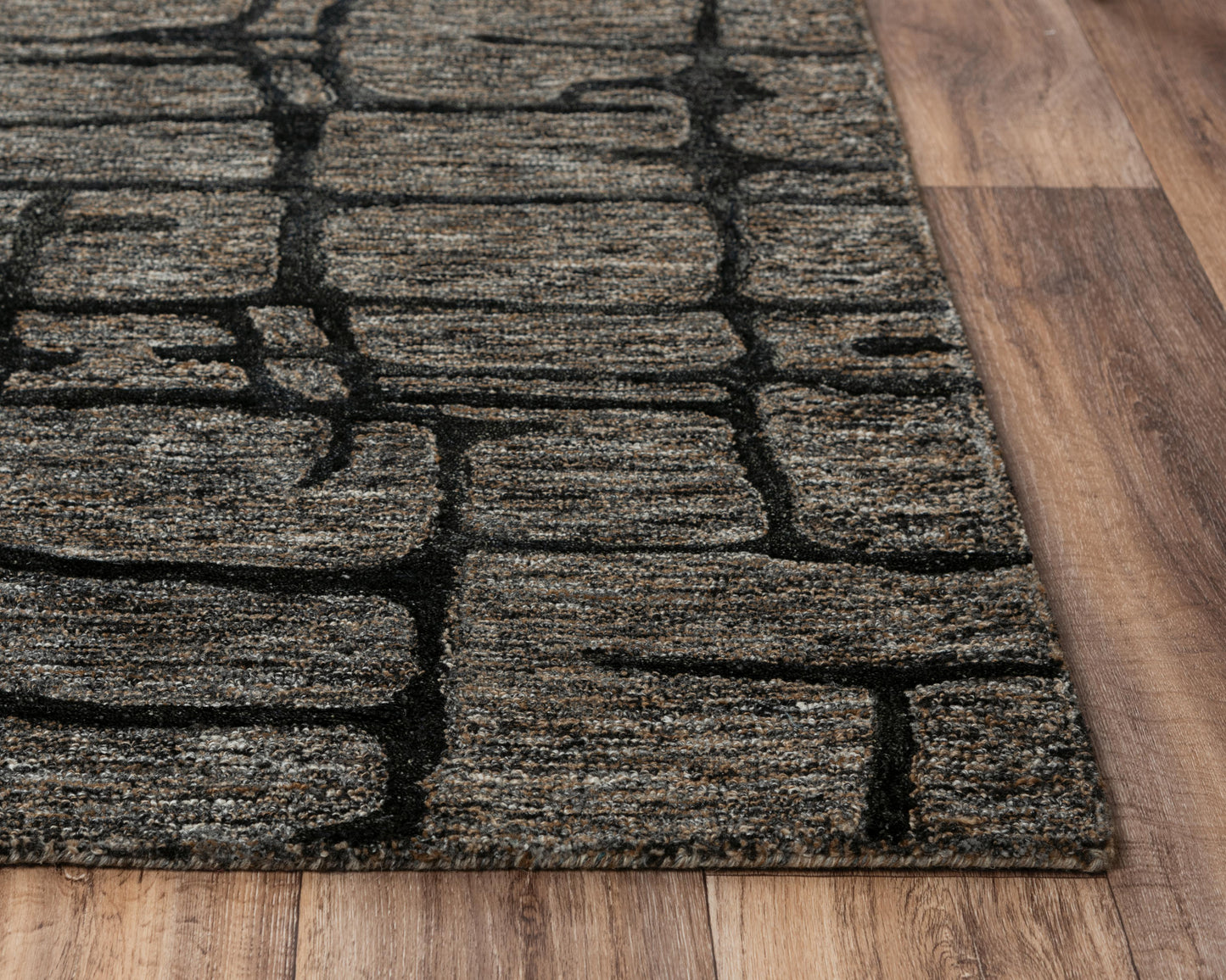 Becker BKR103 Charcoal Hand-Tufted Rug - Rizzy