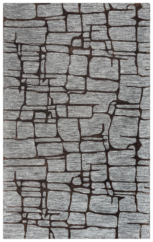 Becker BKR104 Gray Hand-Tufted Rug - Rizzy