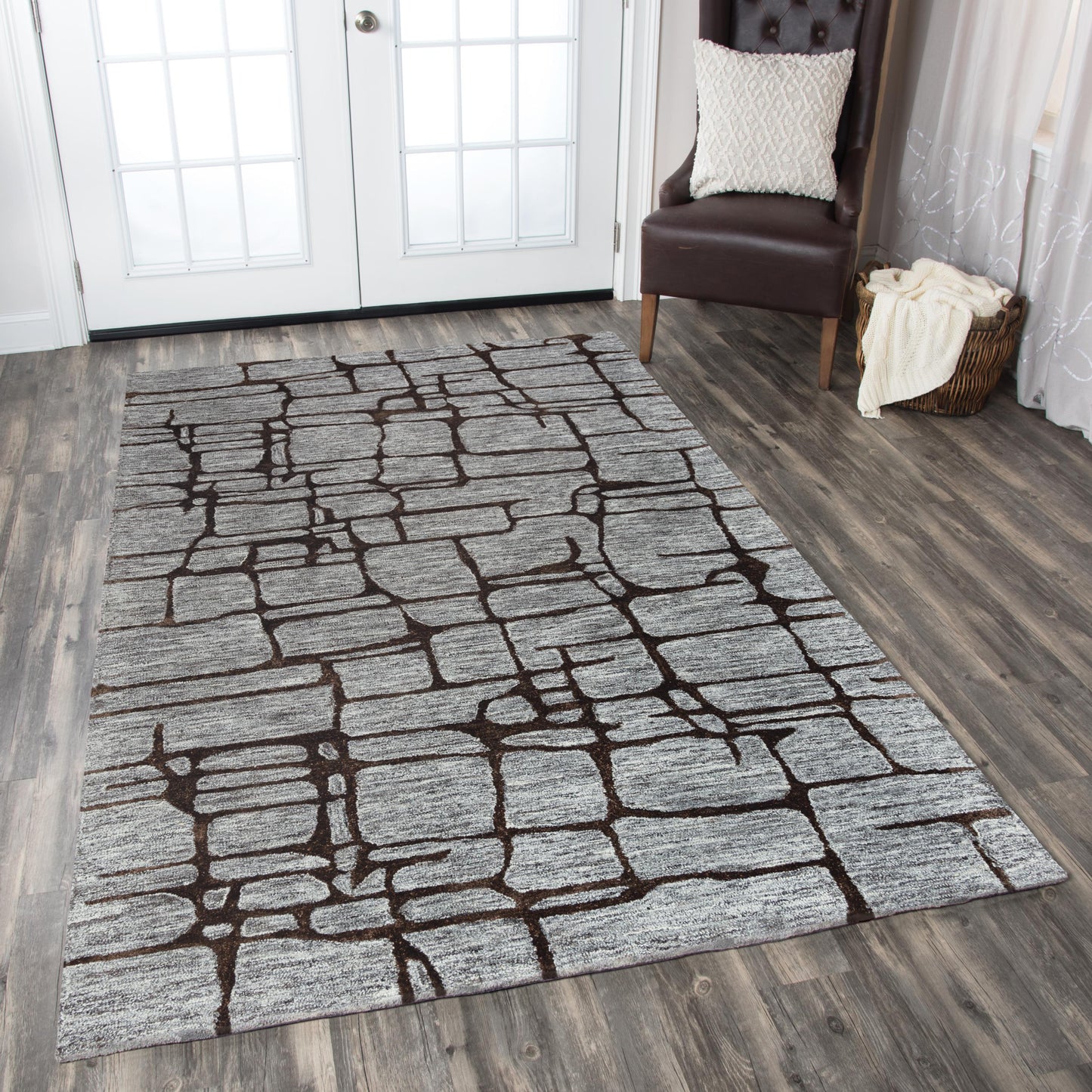 Becker BKR104 Gray Hand-Tufted Rug - Rizzy
